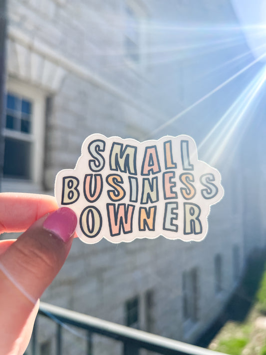 Small Business Owner Sticker