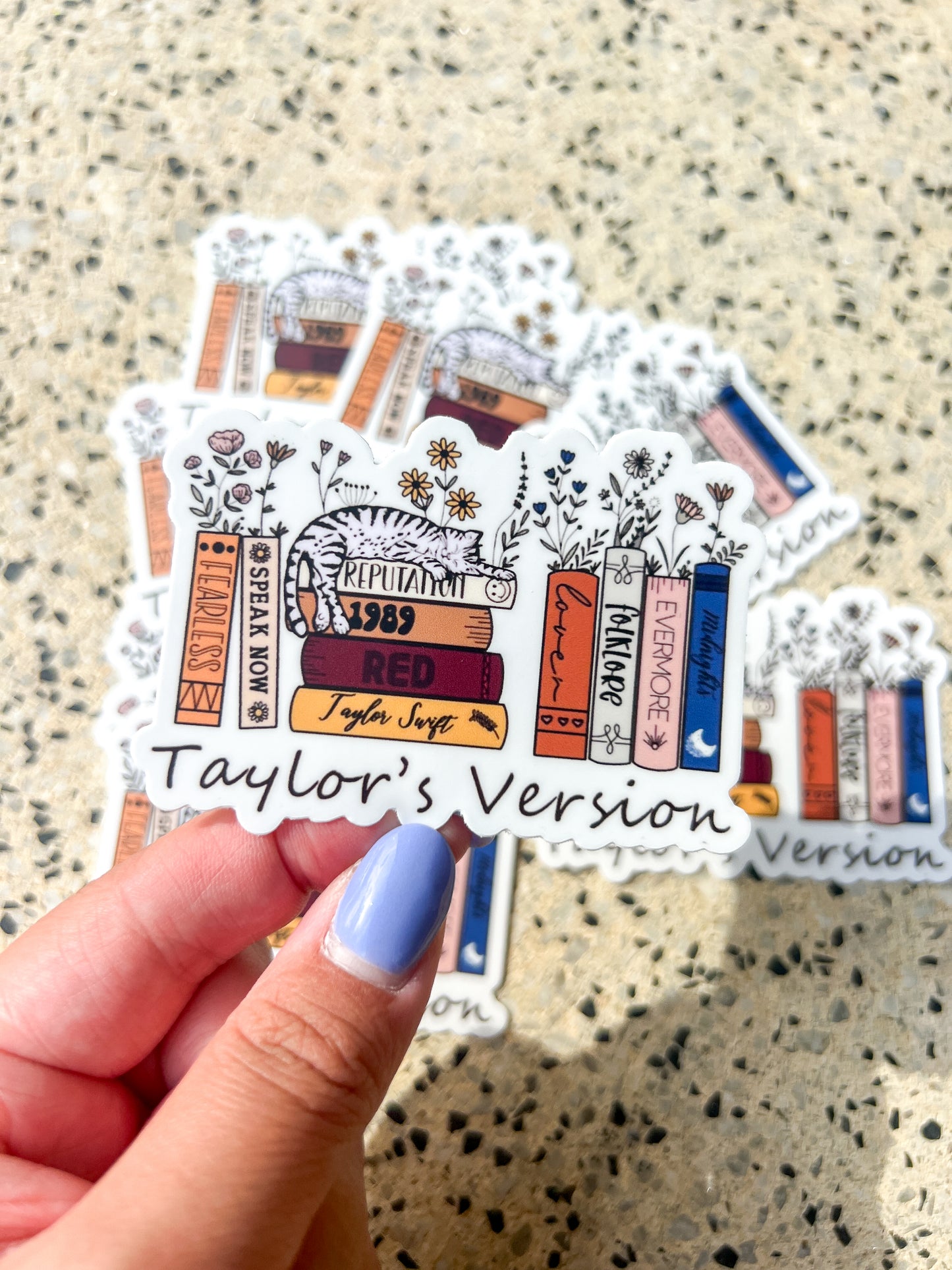 Taylor Swift Album Books Sticker