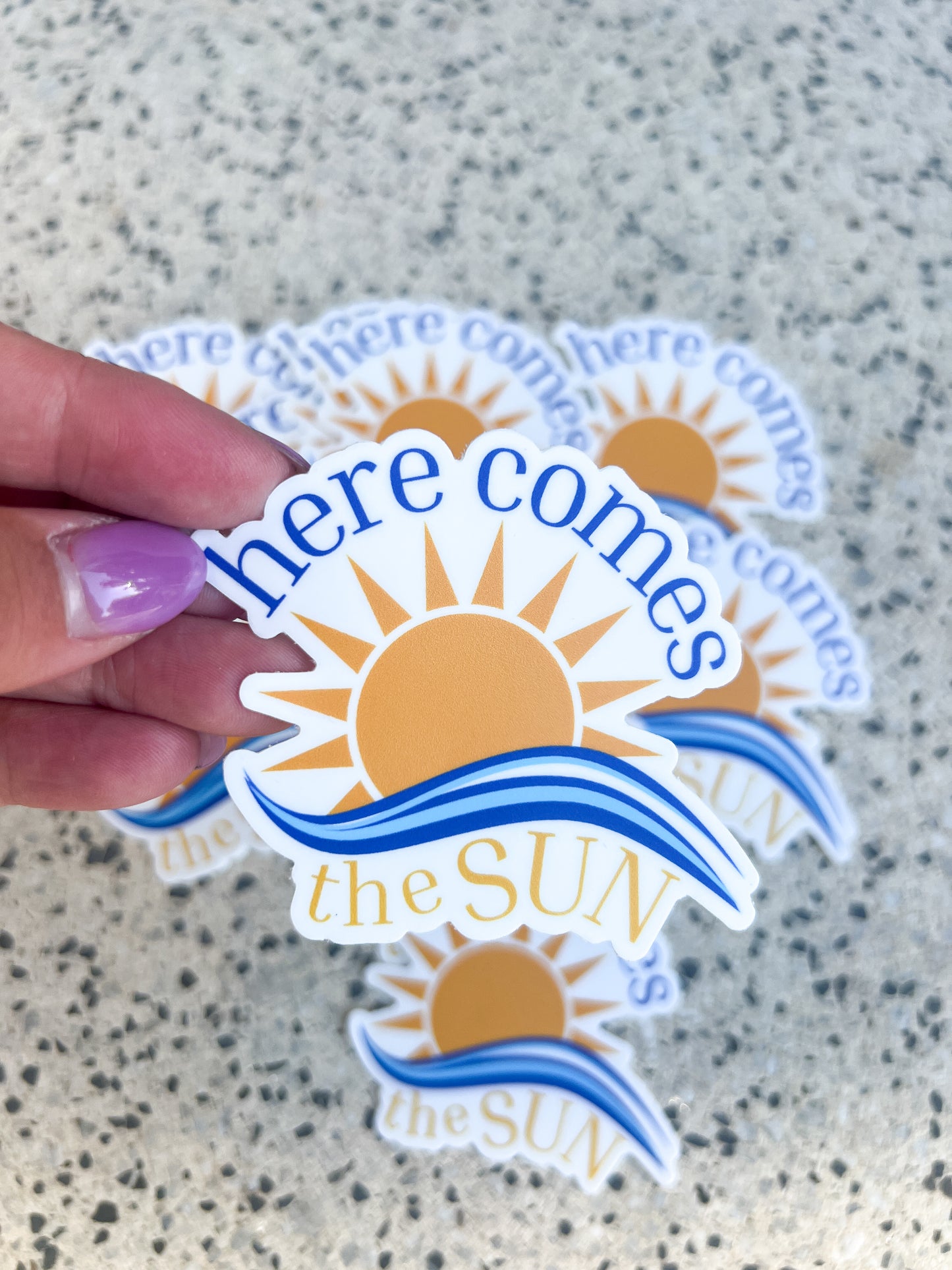 Here Comes The Sun Sticker