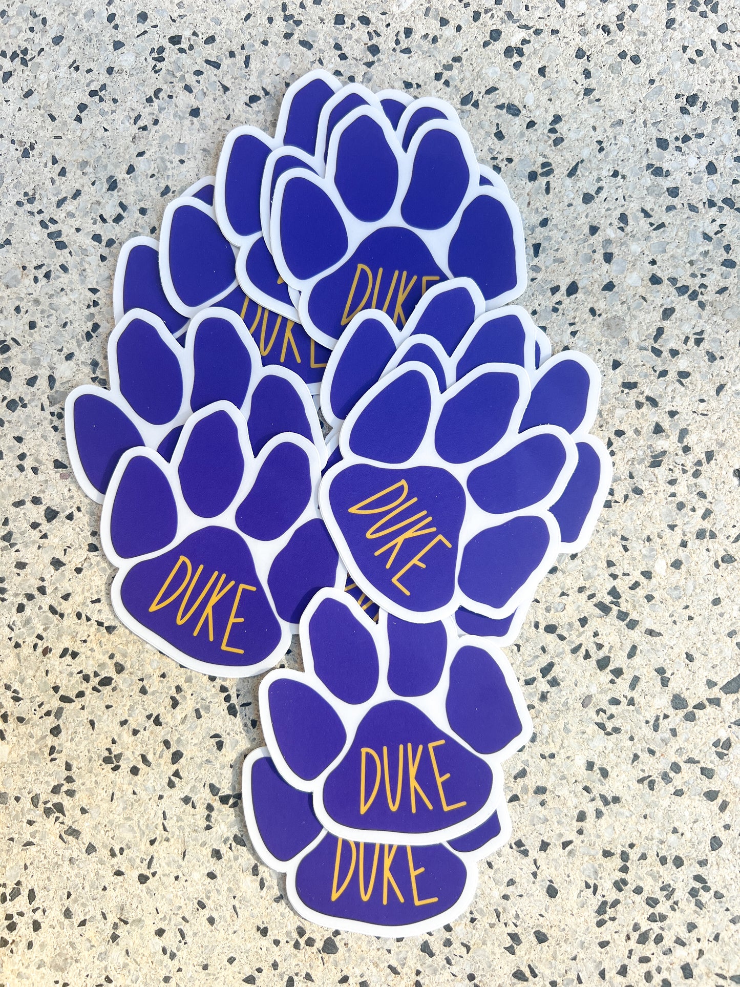 Dukes Paw Print Sticker