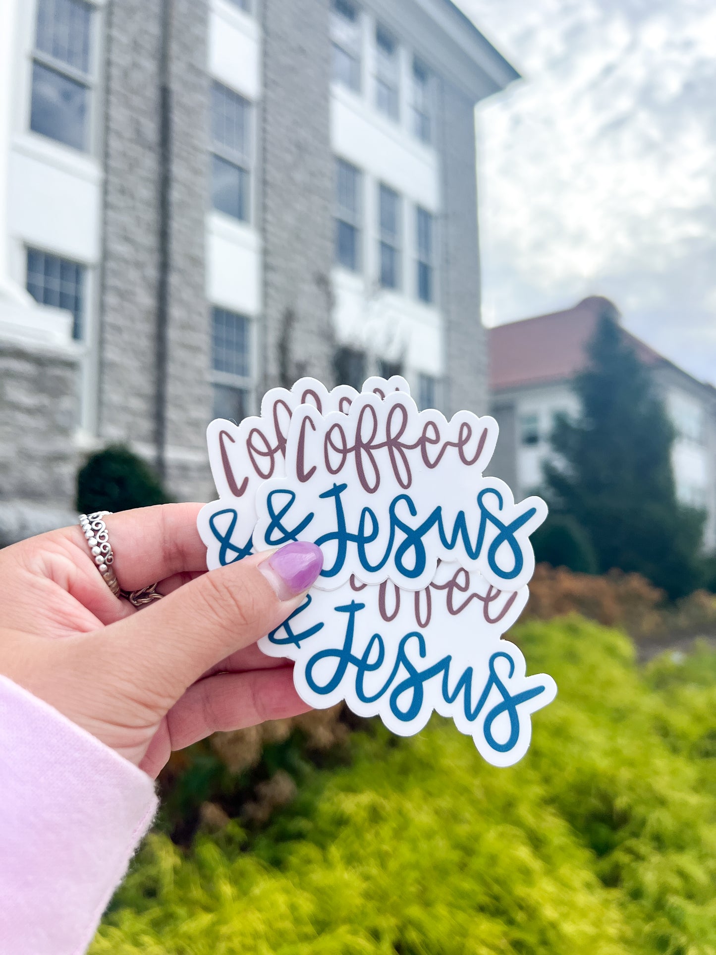 Coffee & Jesus Sticker