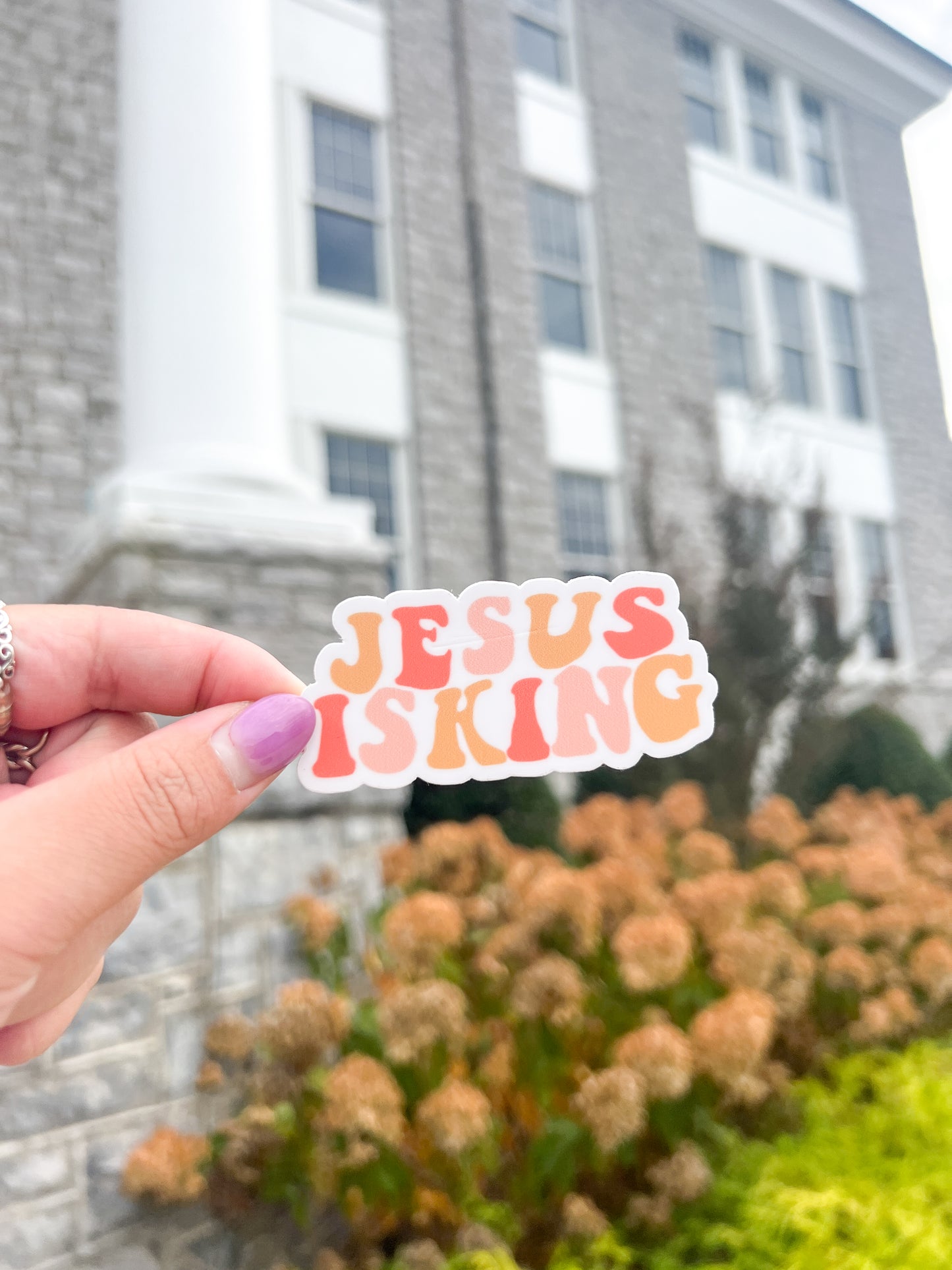 Jesus Is King Sticker