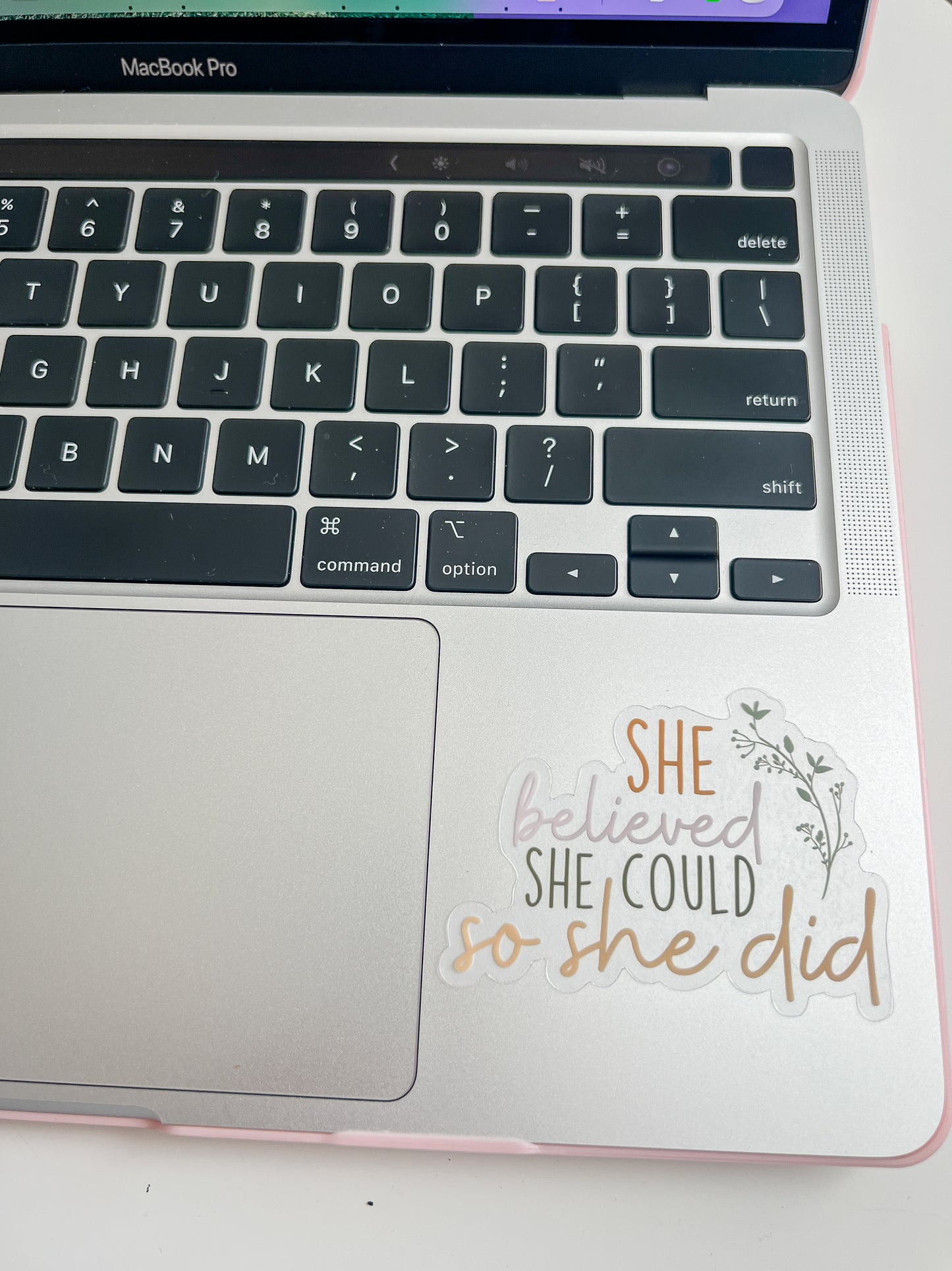 She Believed She Could So She Did Sticker