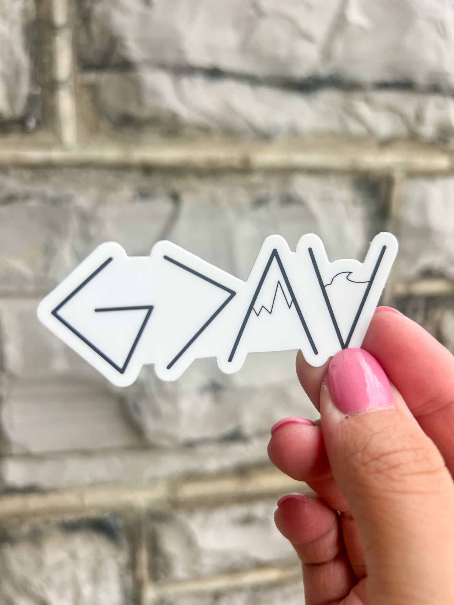 God V. Highs and Lows Sticker