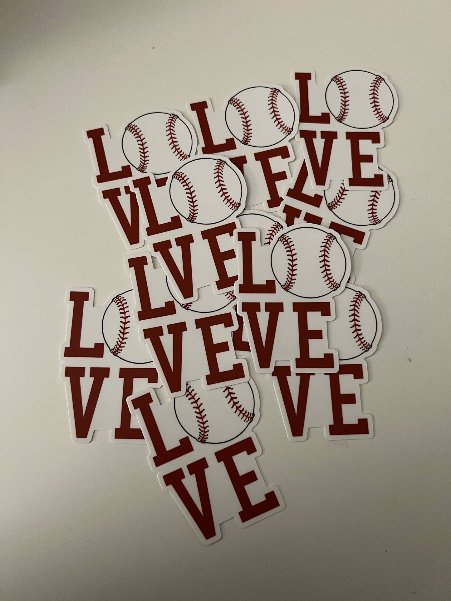 Baseball LOVE Sticker