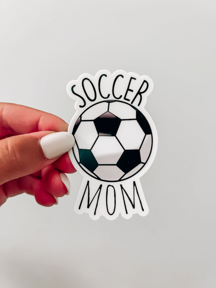 Soccer Ball Mom Sticker