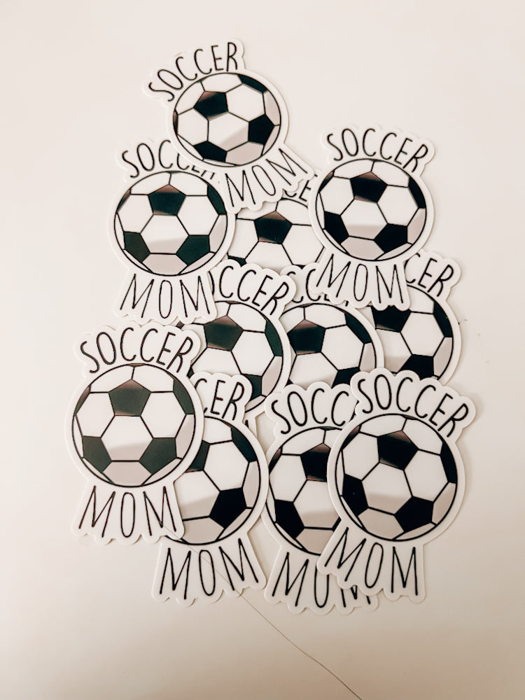 Soccer Ball Mom Sticker