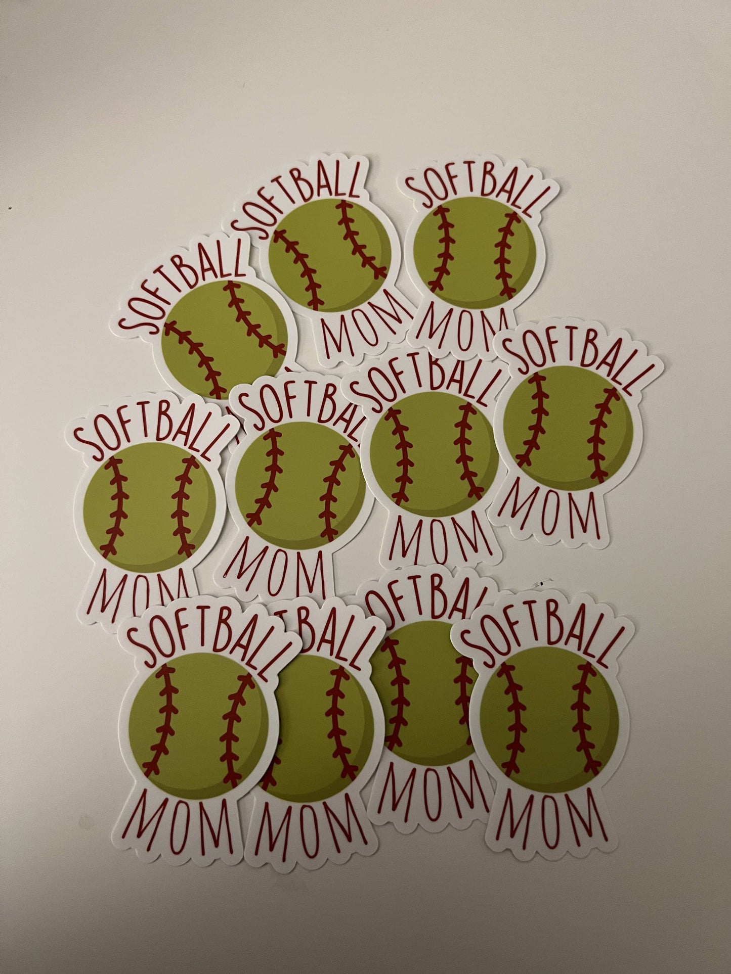 Softball Mom Ball Sticker