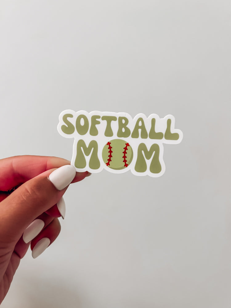 Softball Mom Sticker