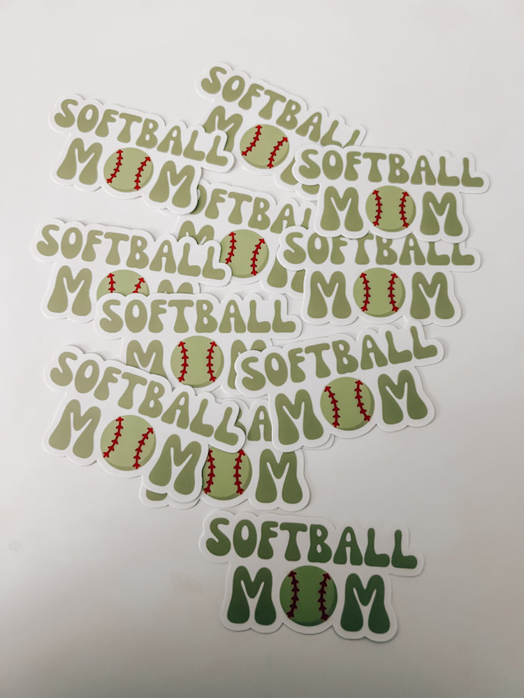 Softball Mom Sticker