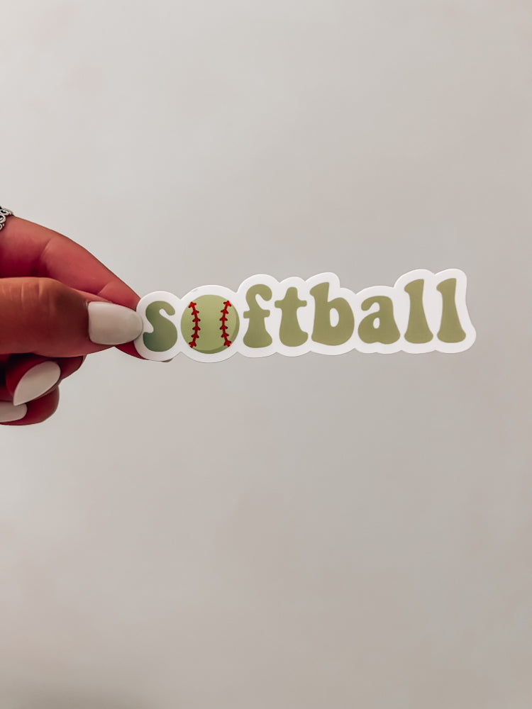 Softball Sticker