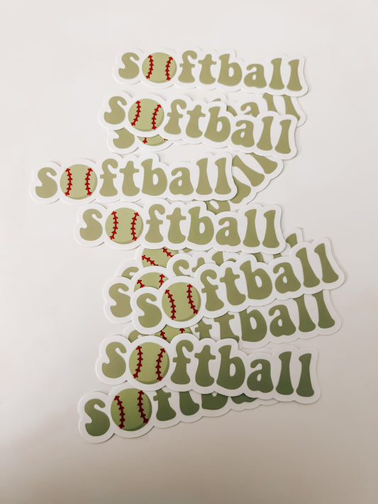 Softball Sticker