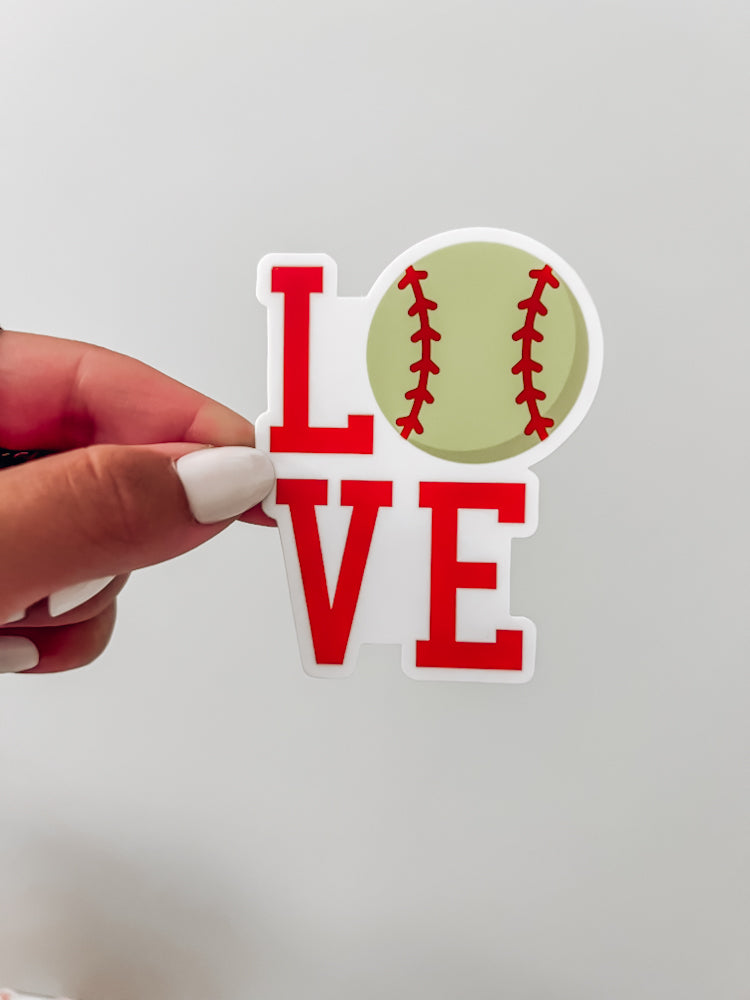 Softball LOVE Sticker