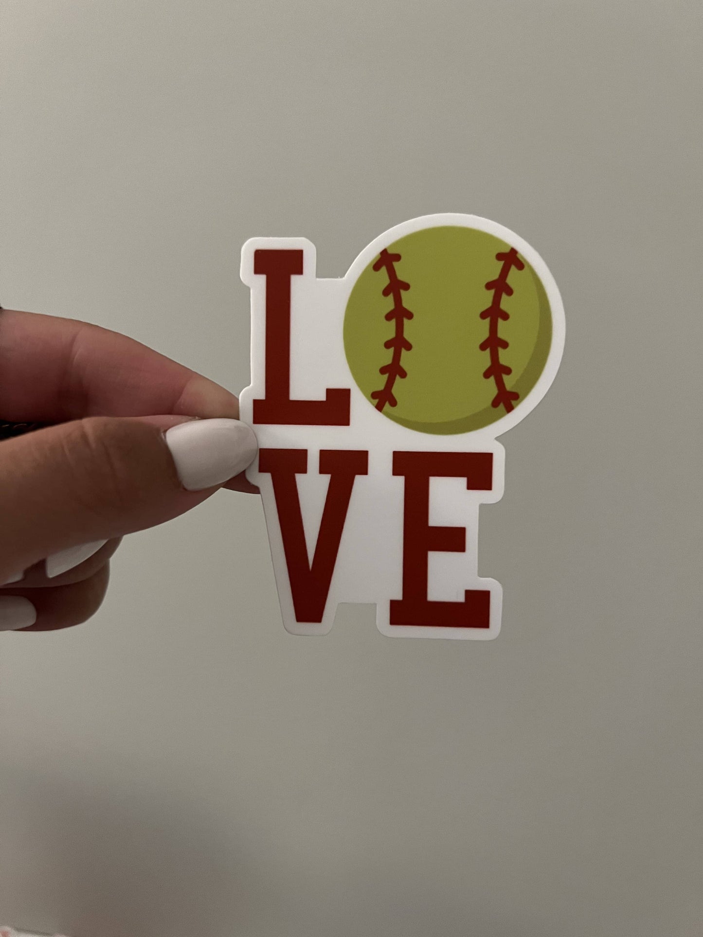 Softball LOVE Sticker