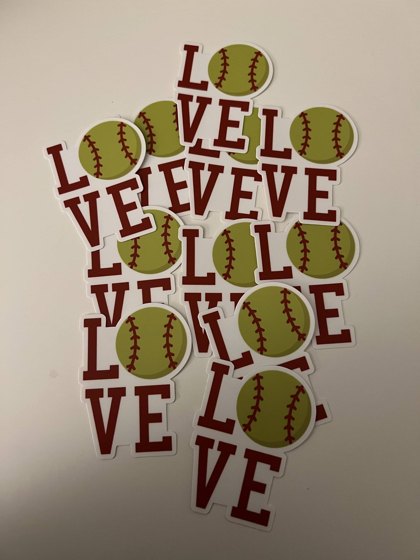 Softball LOVE Sticker