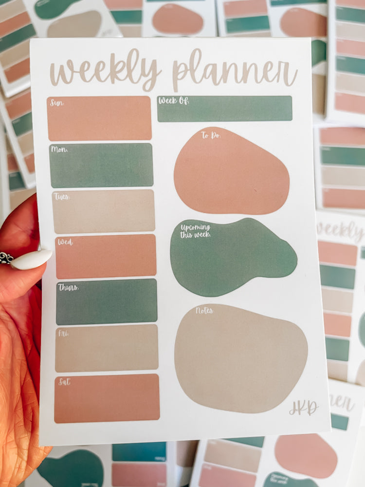 Weekly Planner Notepad