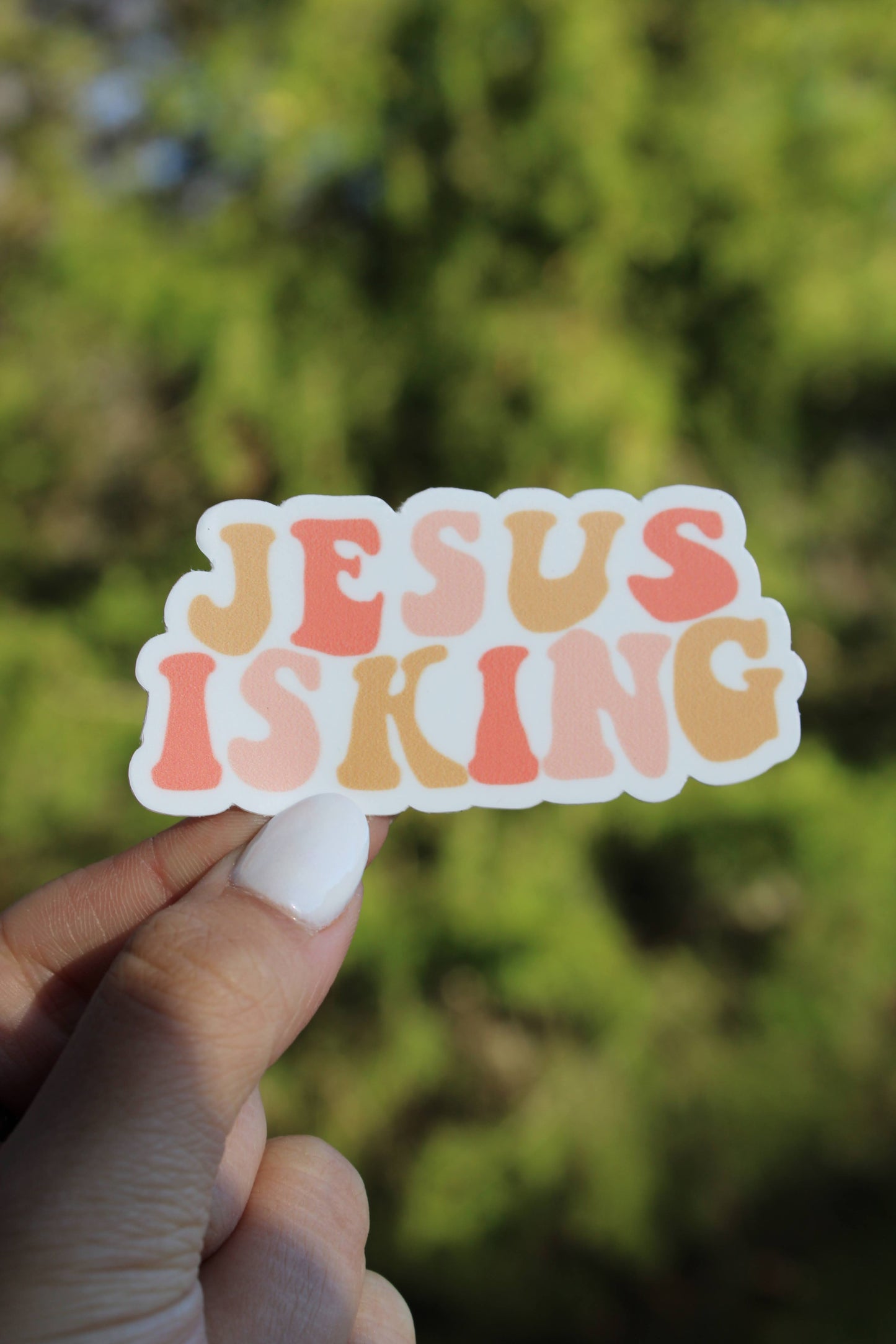 Jesus Is King Sticker