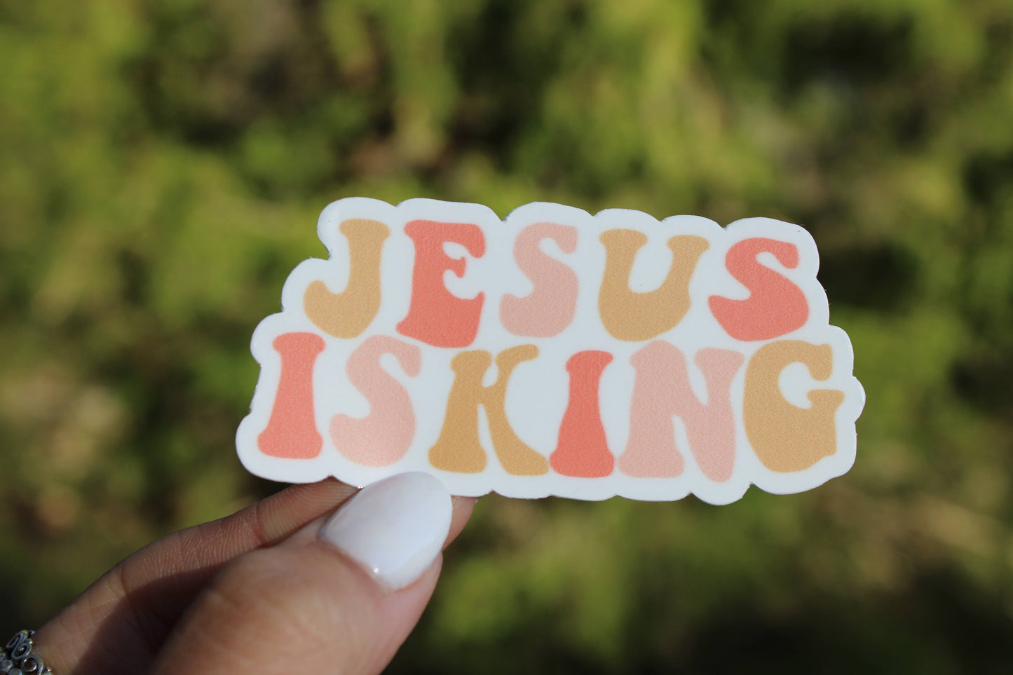 Jesus Is King Sticker